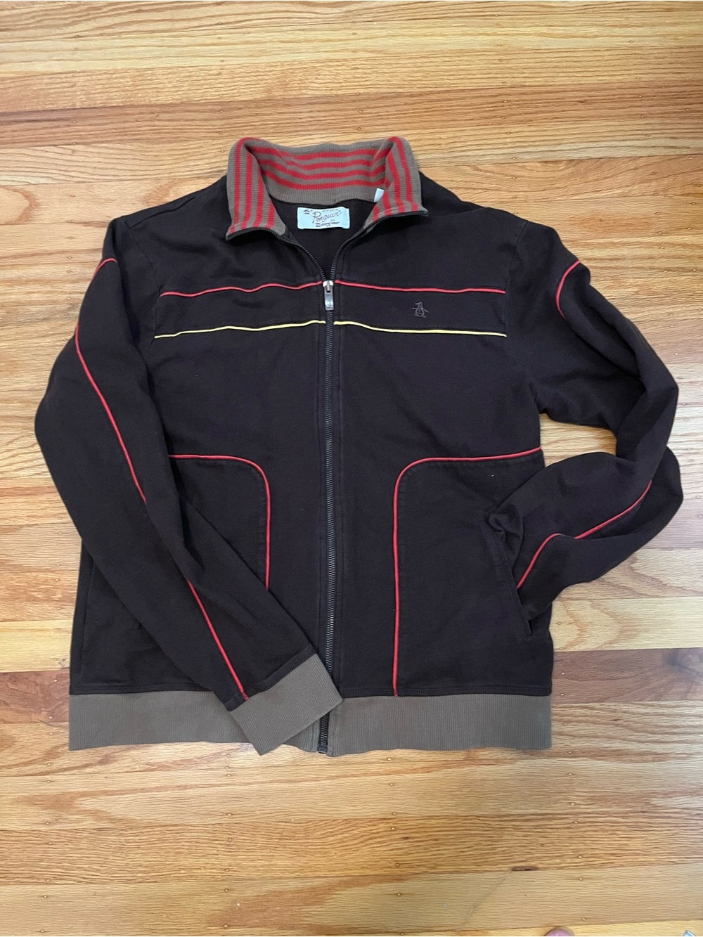 Vintage penguin track jacket—men’s